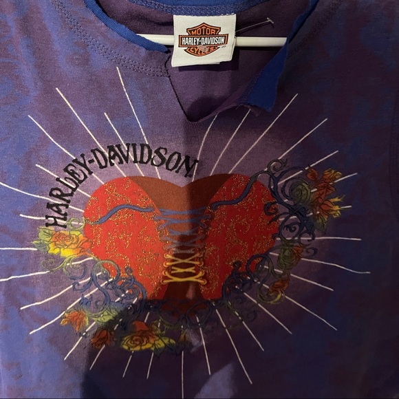 Vintage Purple Harley Davidson Sleeveless Shirt XL - Picture 8 of 9